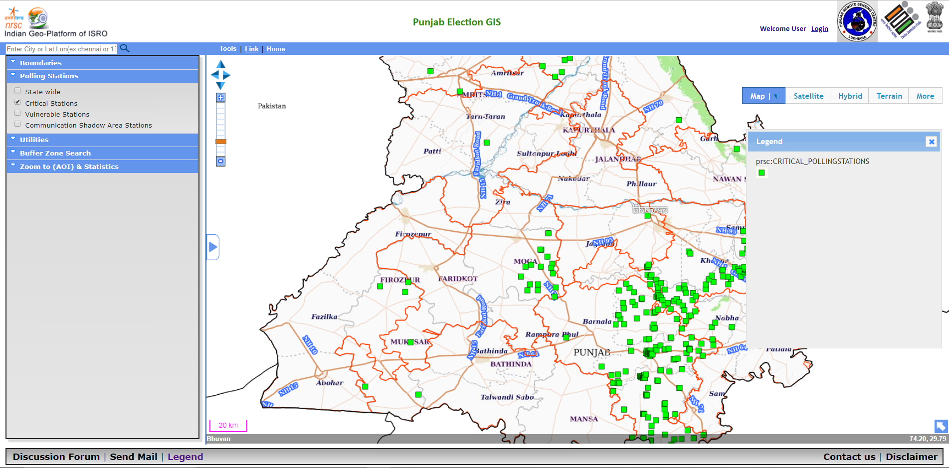 Vulnerable Polling Stations in Punjab